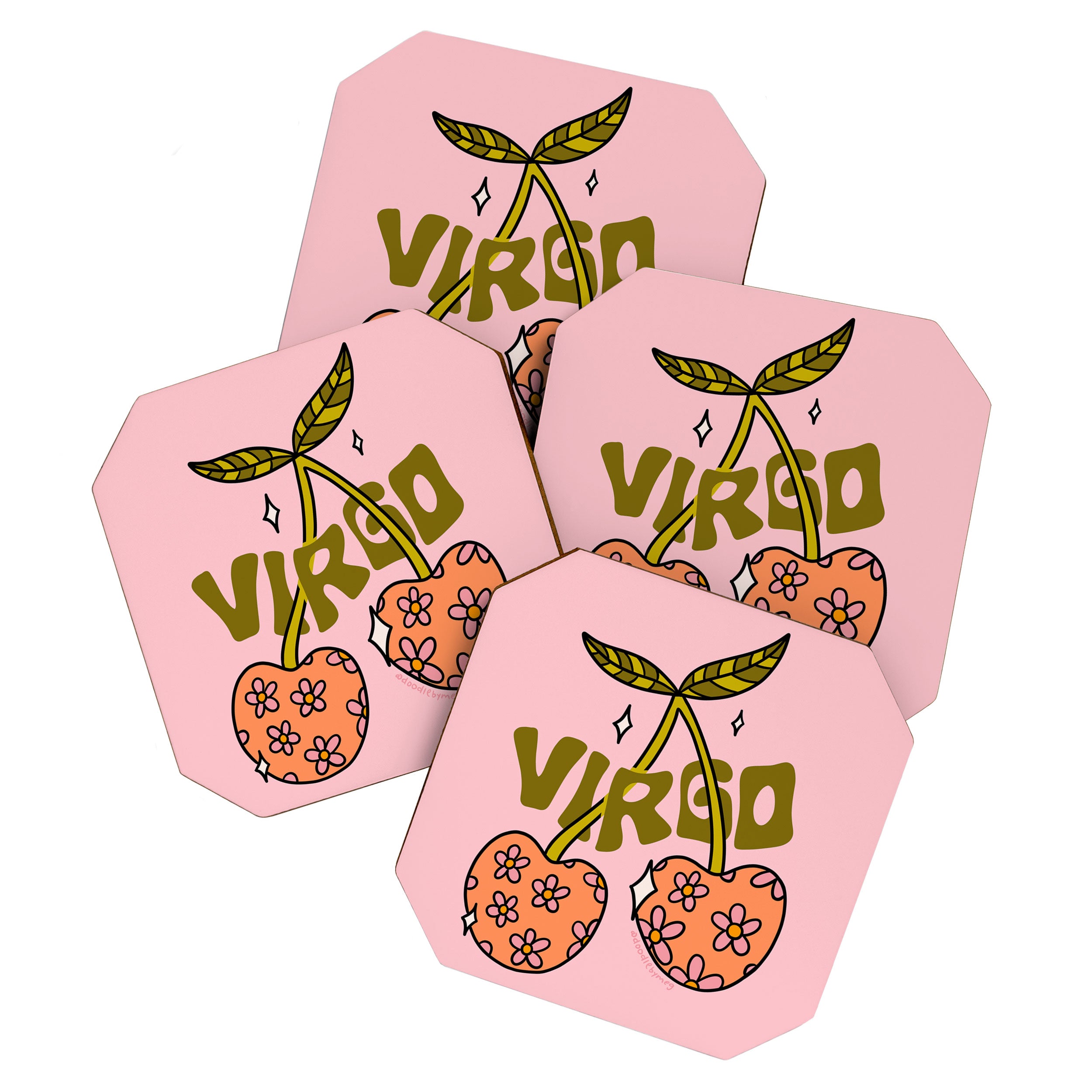 Virgo Cherries Coaster Gallery Image 1