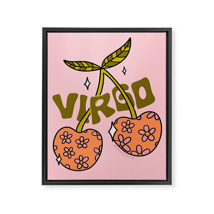 Virgo Cherries Framed Canvas Print Gallery Image 1