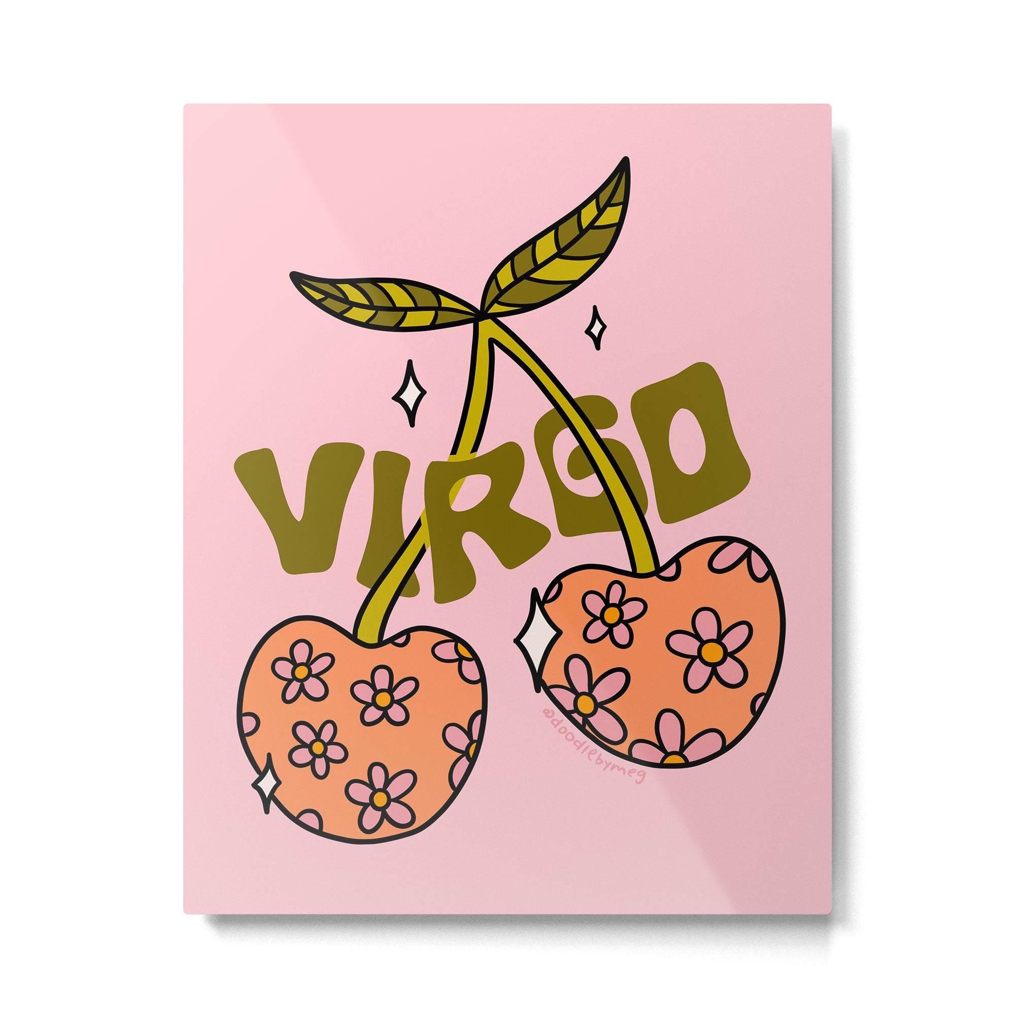 Virgo Cherries Metal Print Gallery Image 6