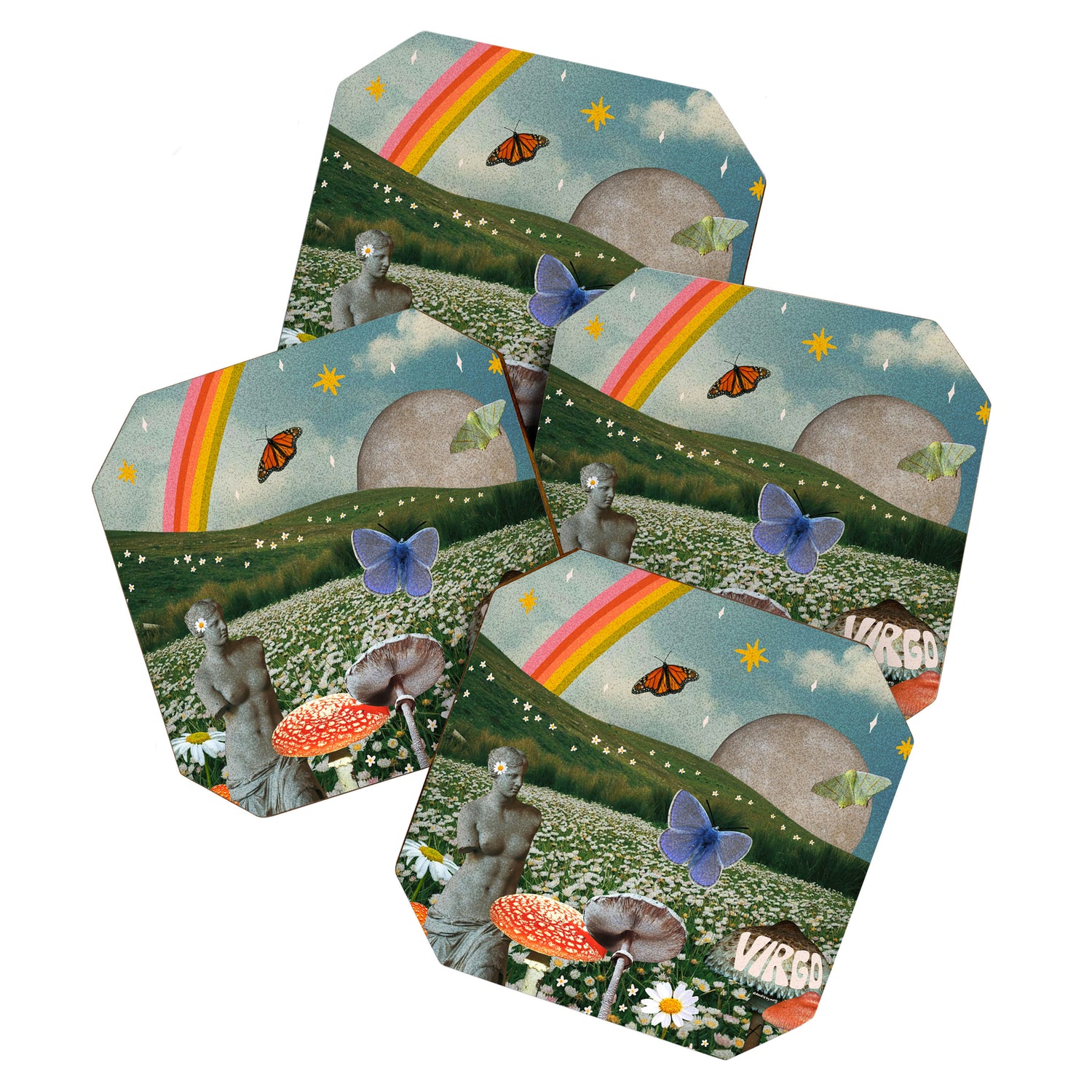 Virgo Collage Coaster Gallery Image 1