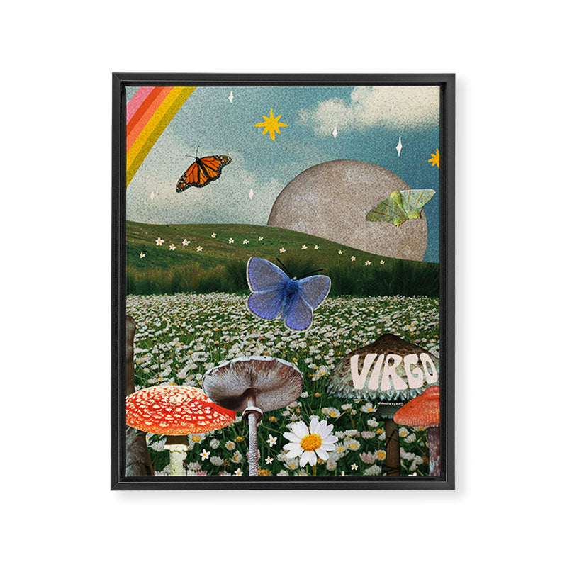 Virgo Collage Framed Canvas Print Gallery Image 8