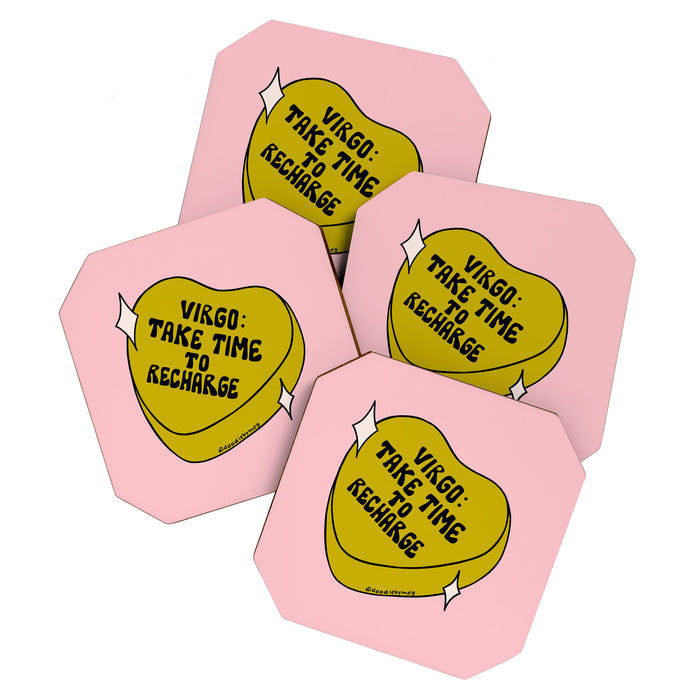 Virgo Conversation Heart Coaster Gallery Image 1