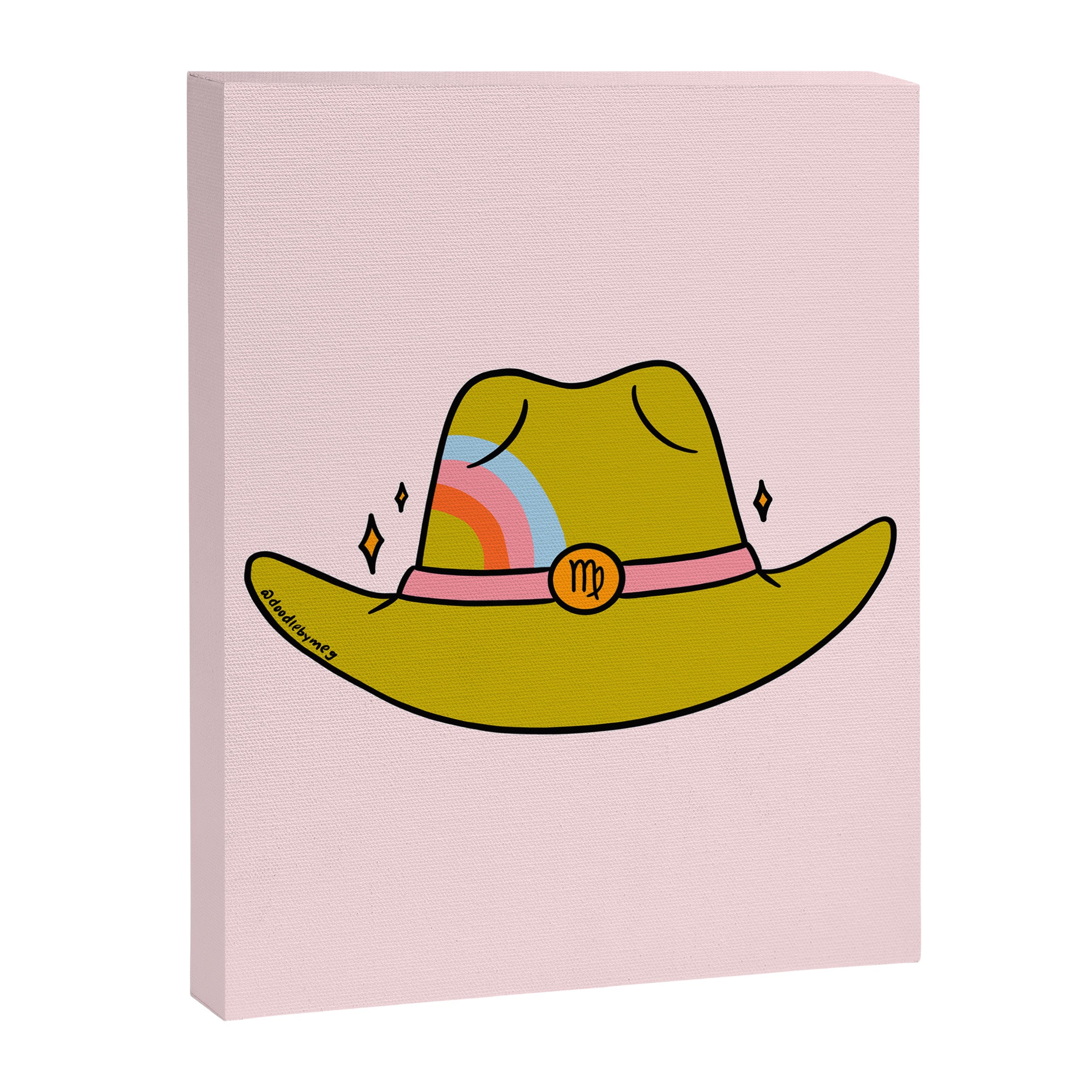 Virgo Cowboy Hat Canvas Print Gallery Image 8