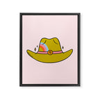 Virgo Cowboy Hat Framed Canvas Print Gallery Image 8