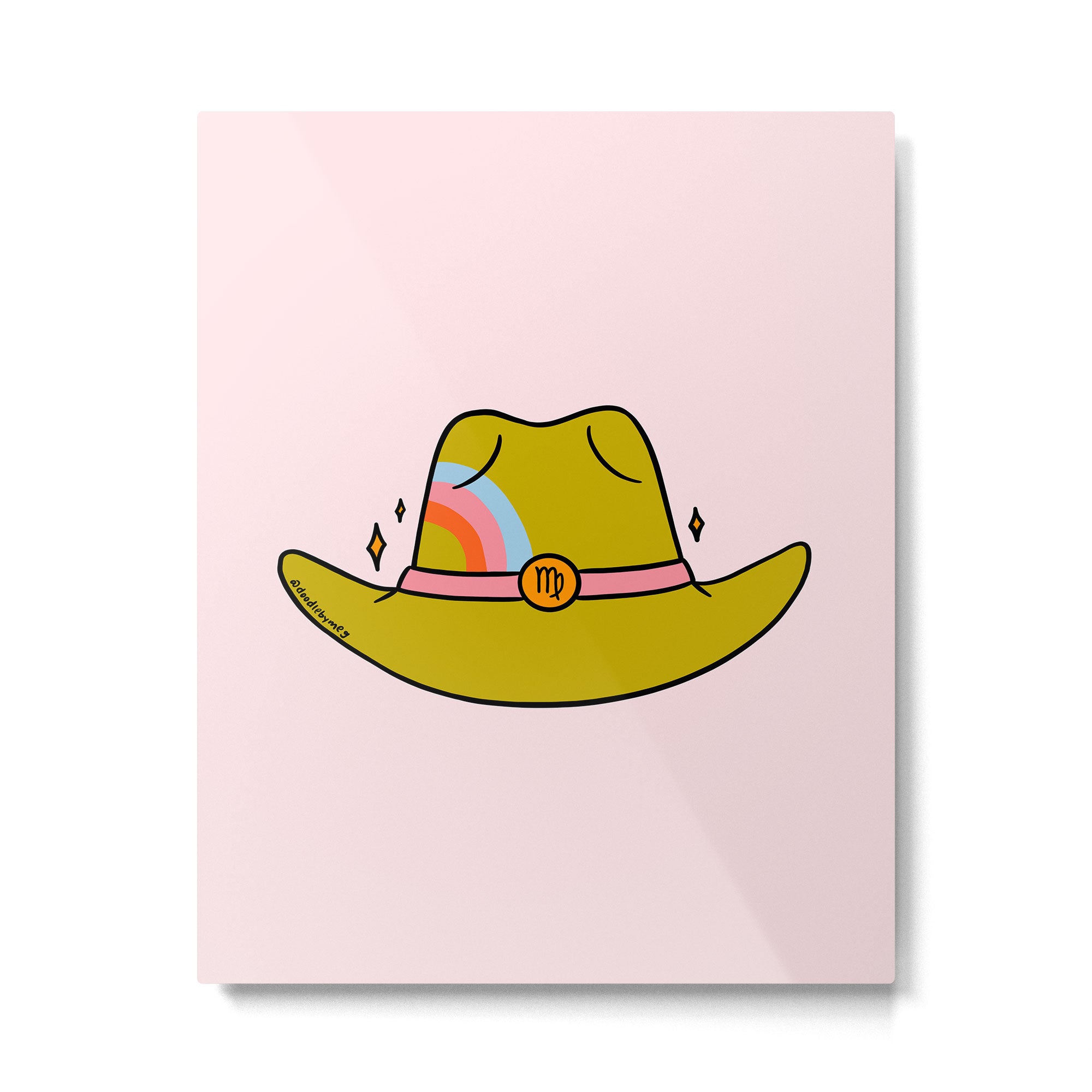 Virgo Cowboy Hat Metal Print Gallery Image 6