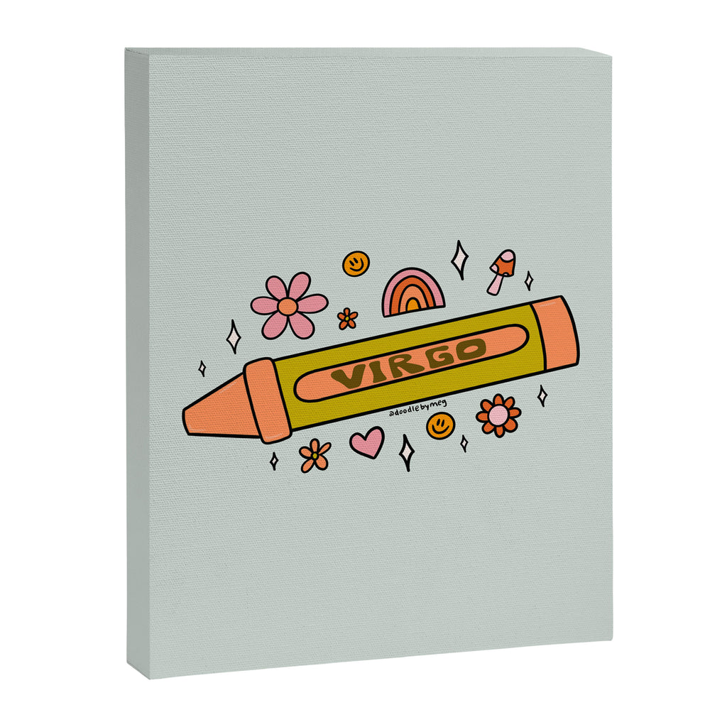 Virgo Crayon Canvas Print Gallery Image 8