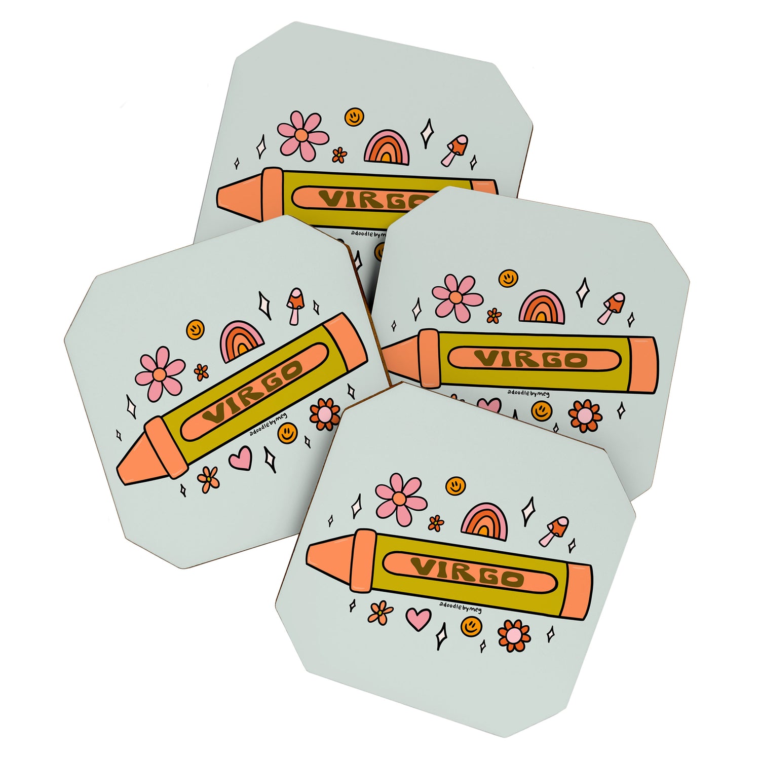 Virgo Crayon Coaster Gallery Image 1