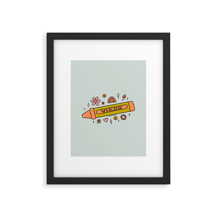 Virgo Crayon Framed Art Print Gallery Image 1