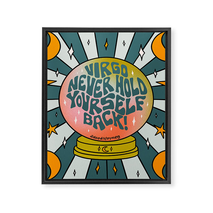 Virgo Crystal Ball Framed Canvas Print Gallery Image 1
