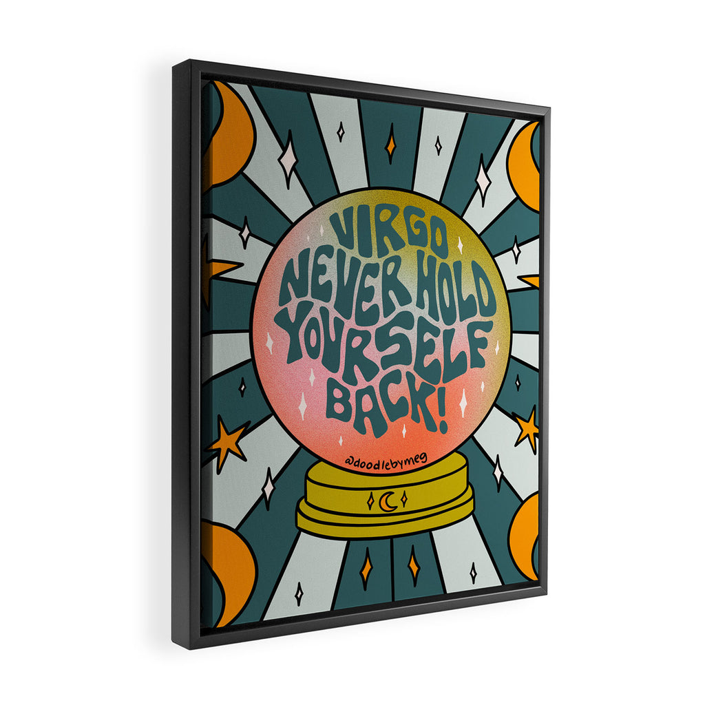 Virgo Crystal Ball Framed Canvas Print Gallery Image 2
