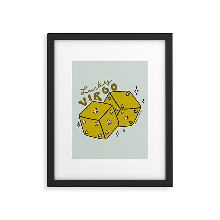 Virgo Dice Framed Art Print Gallery Image 1