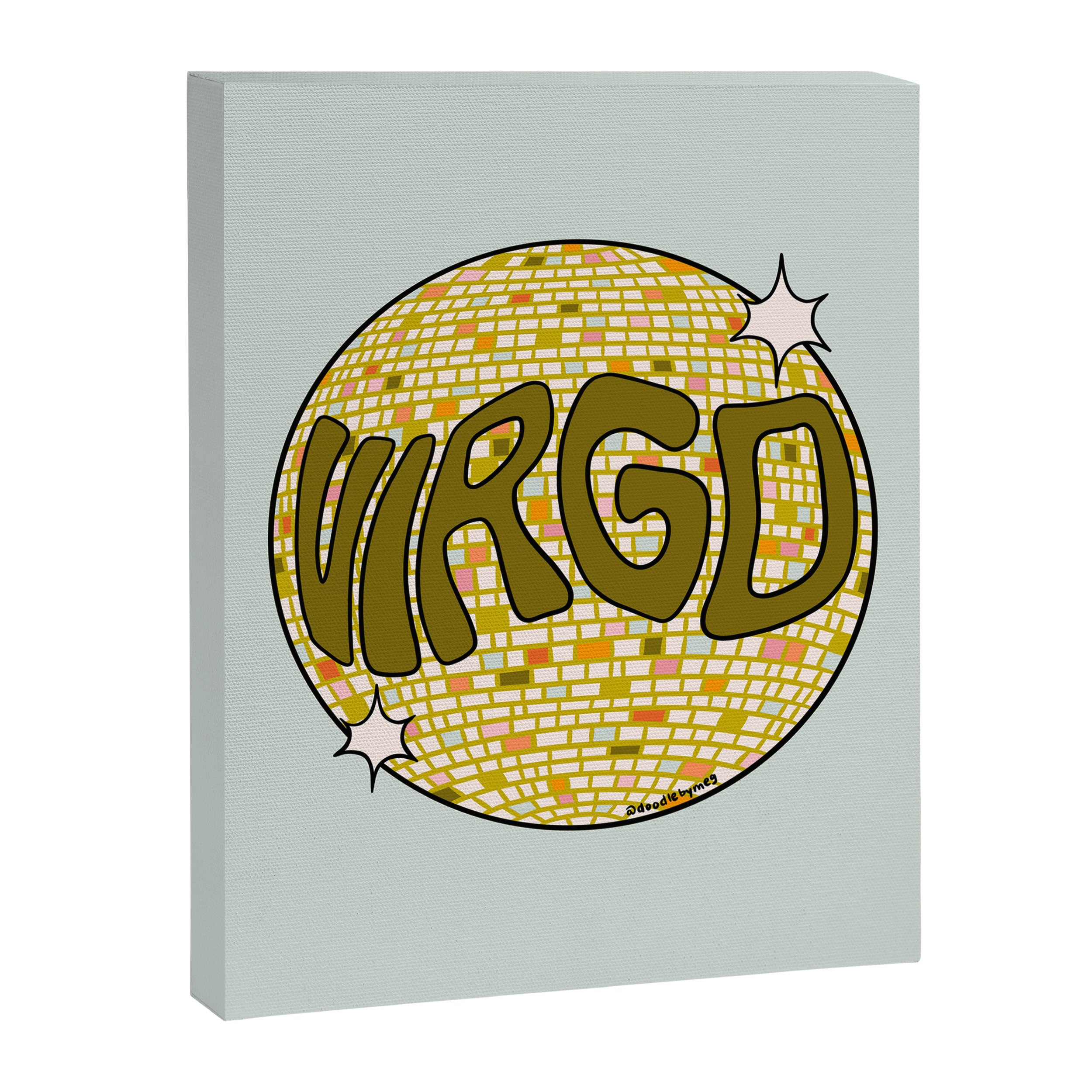 Virgo Disco Ball Canvas Print Gallery Image 8