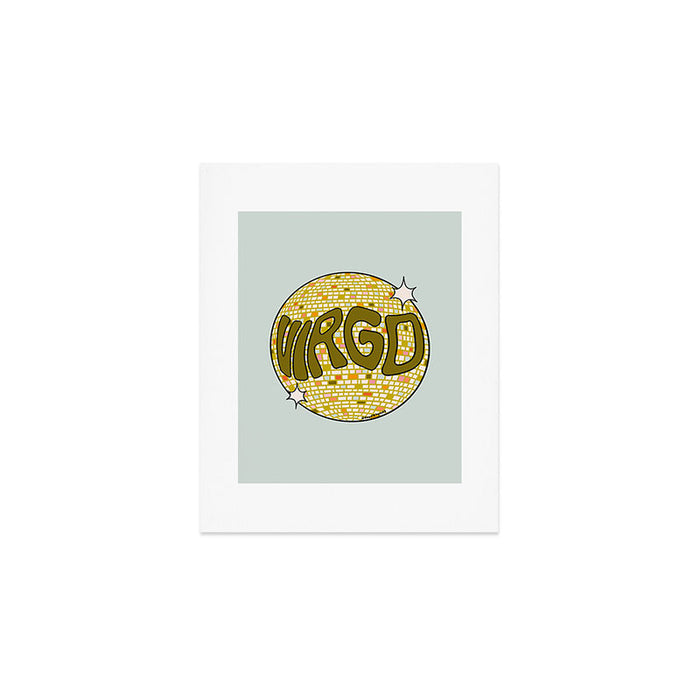 Virgo Disco Ball Art Print Gallery Image 1