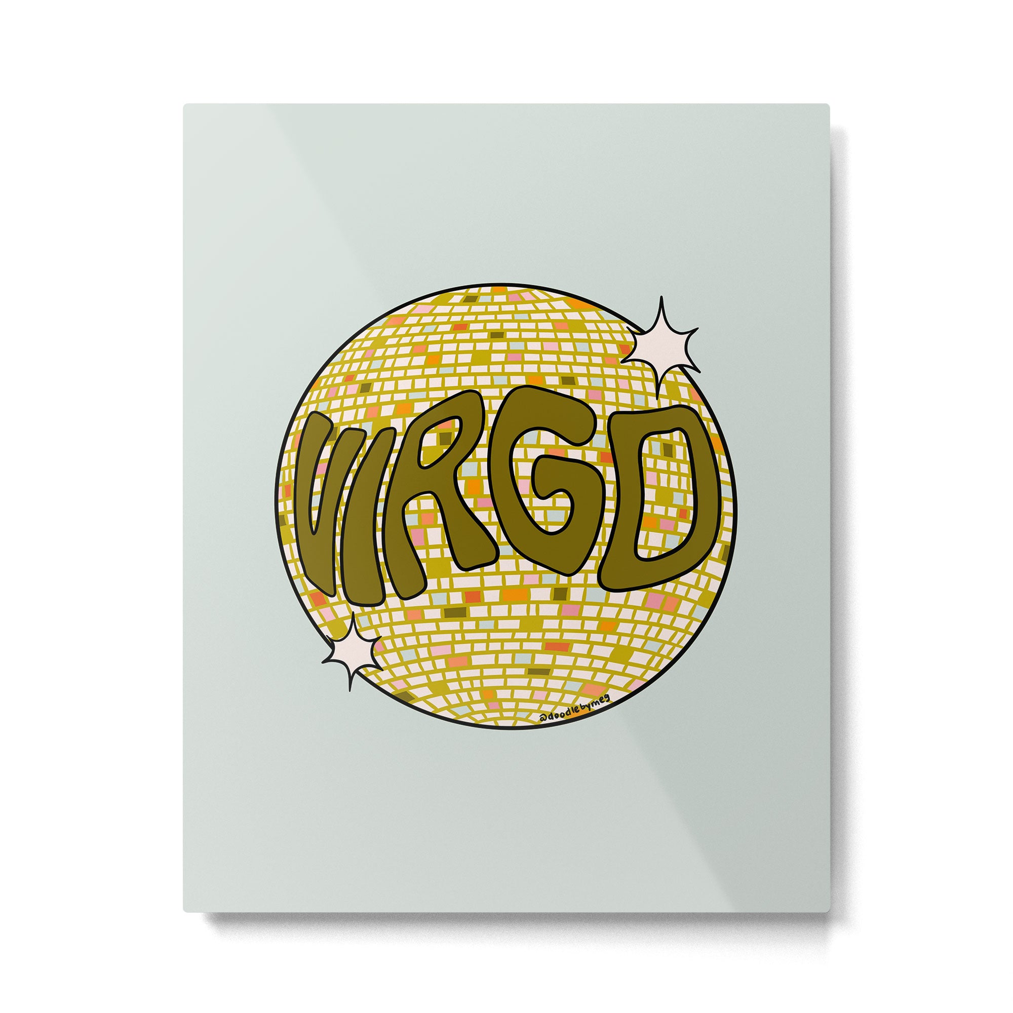 Virgo Disco Ball Metal Print Gallery Image 6