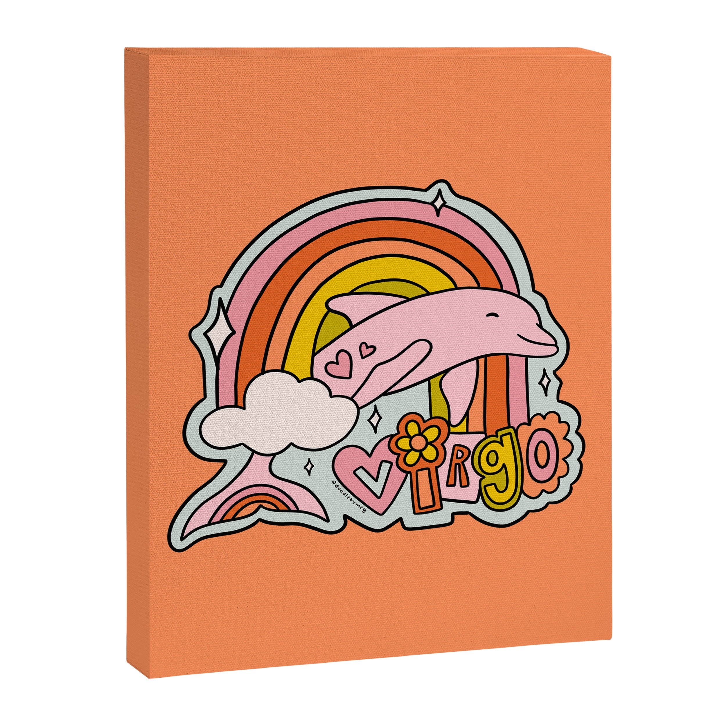 Virgo Dolphin Canvas Print Gallery Image 8