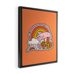 Virgo Dolphin Framed Canvas Print Gallery Image 2