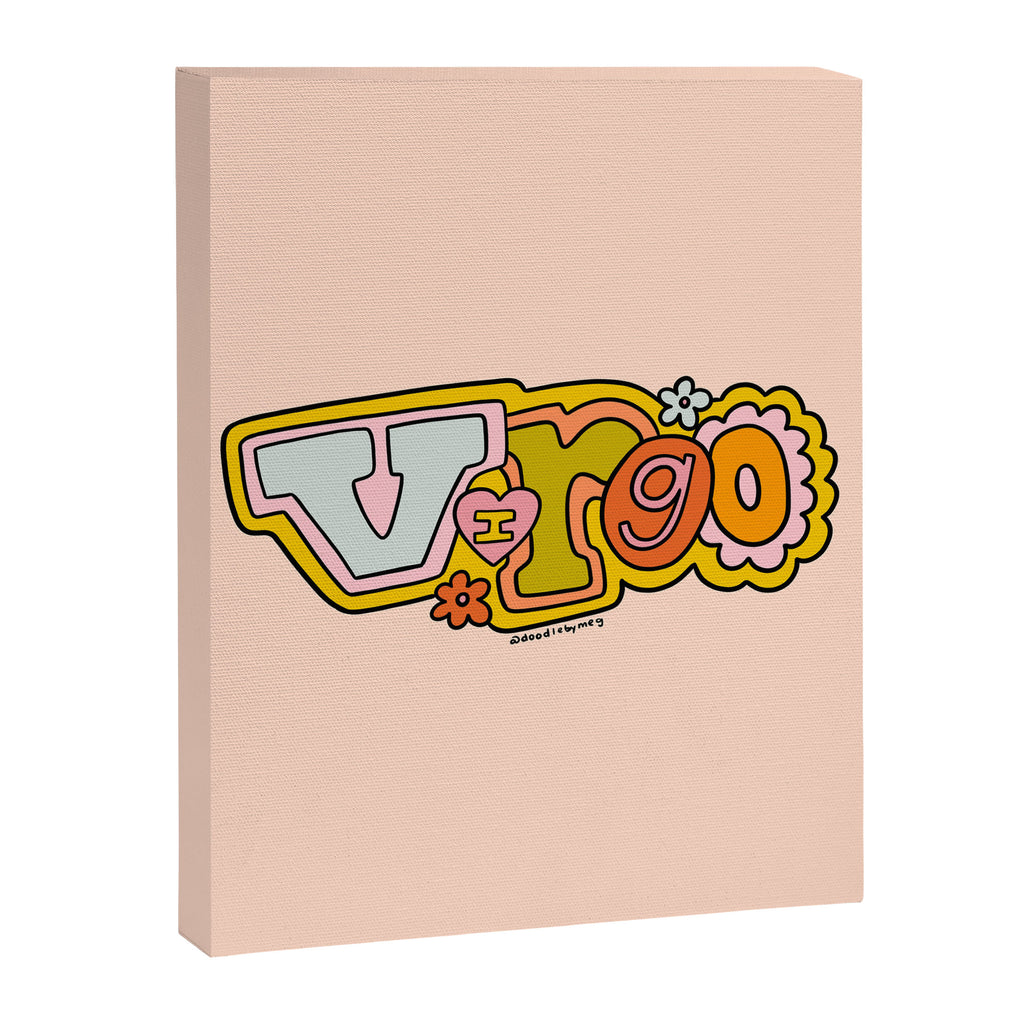 Virgo Doodle Letters Canvas Print Gallery Image 8