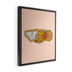Virgo Doodle Letters Framed Canvas Print Gallery Image 2