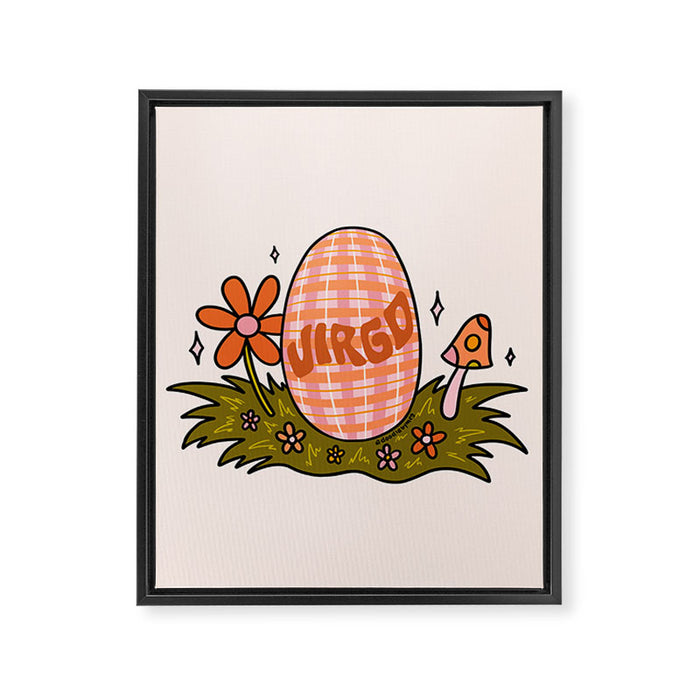 Virgo Easter Egg Framed Canvas Print Gallery Image 1