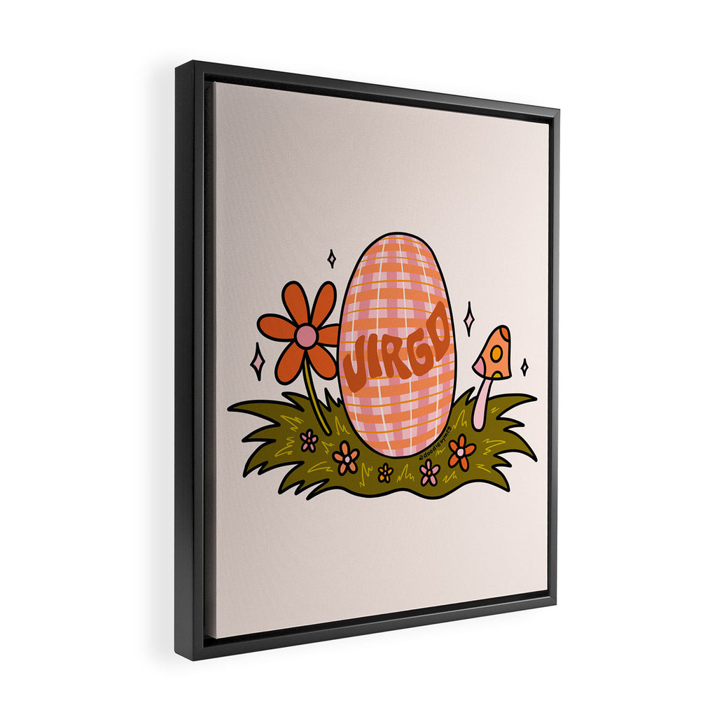 Virgo Easter Egg Framed Canvas Print Gallery Image 2