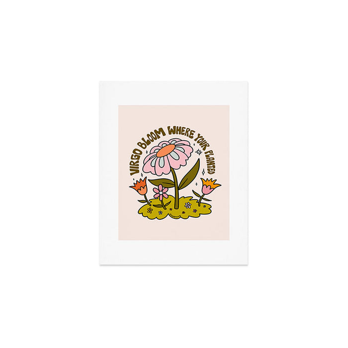 Virgo Flower Art Print Gallery Image 1