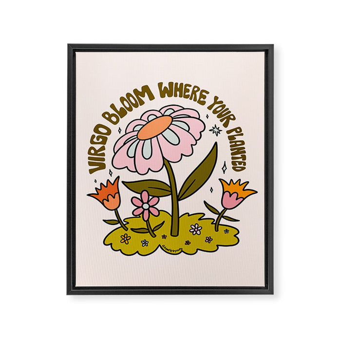 Virgo Flower Framed Canvas Print Gallery Image 1