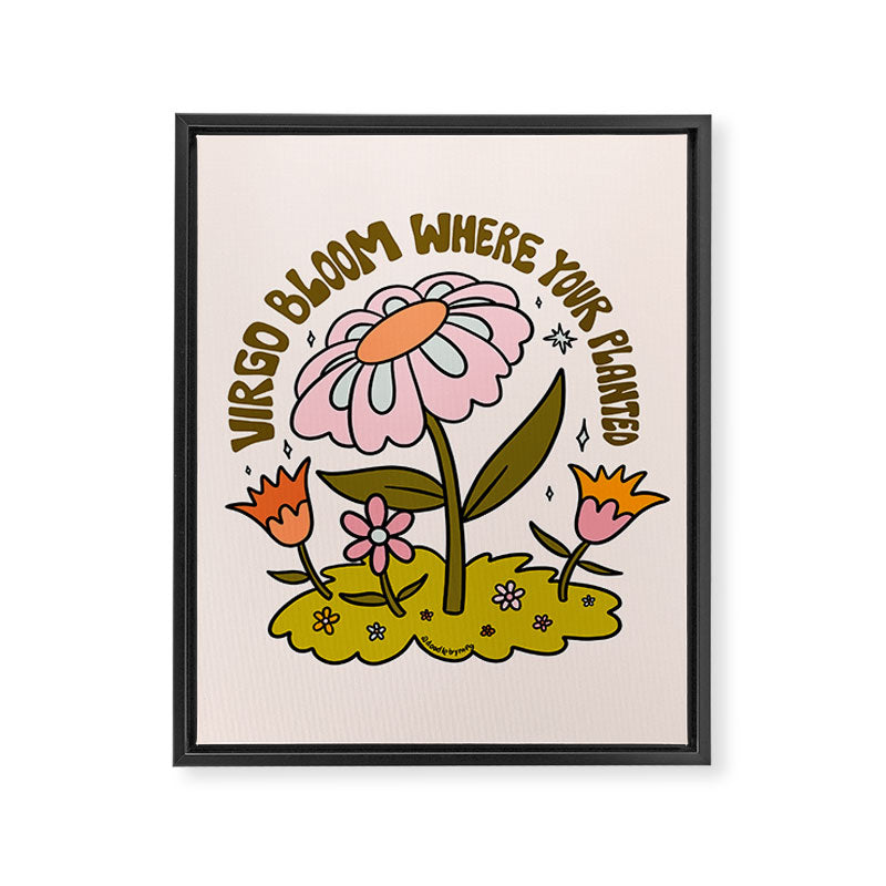 Virgo Flower Framed Canvas Print Gallery Image 8