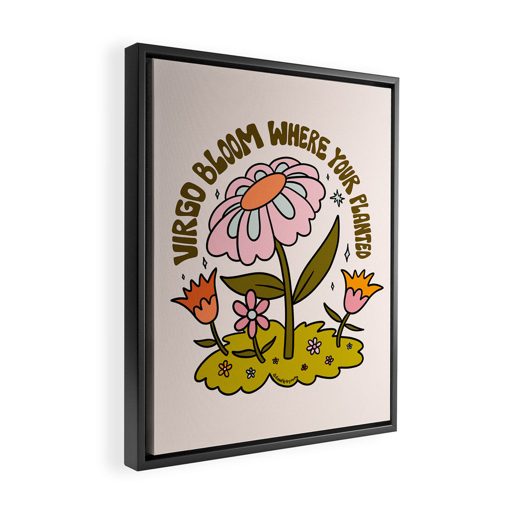 Virgo Flower Framed Canvas Print Gallery Image 2