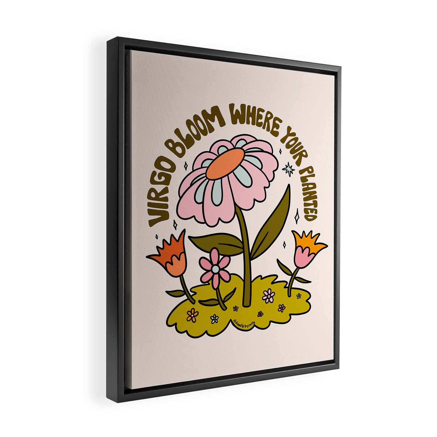 Virgo Flower Framed Canvas Print Gallery Image 2