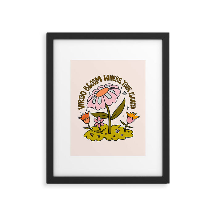 Virgo Flower Framed Art Print Gallery Image 1