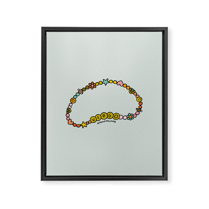 Virgo Friendship Bracelet Framed Canvas Print Gallery Image 1