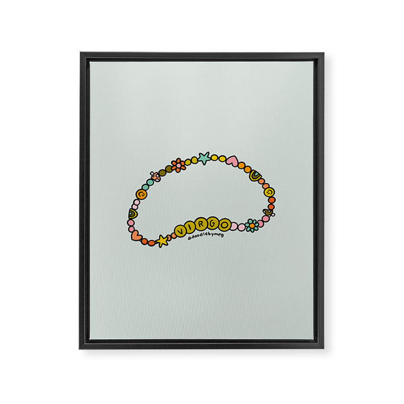 Virgo Friendship Bracelet Framed Canvas Print Gallery Image 8