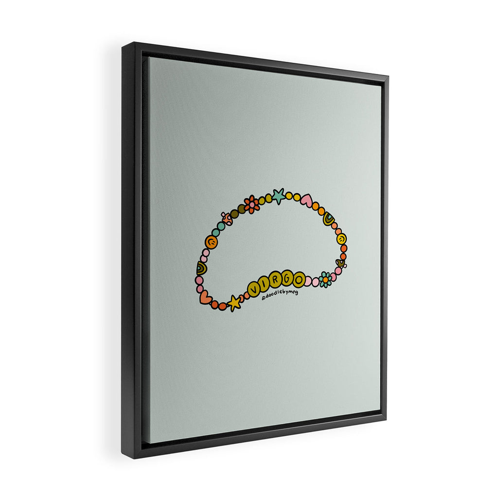 Virgo Friendship Bracelet Framed Canvas Print Gallery Image 2