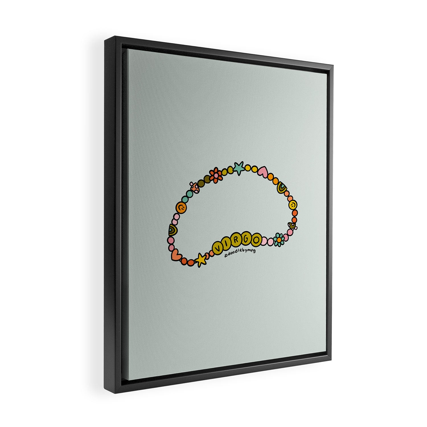 Virgo Friendship Bracelet Framed Canvas Print Gallery Image 2