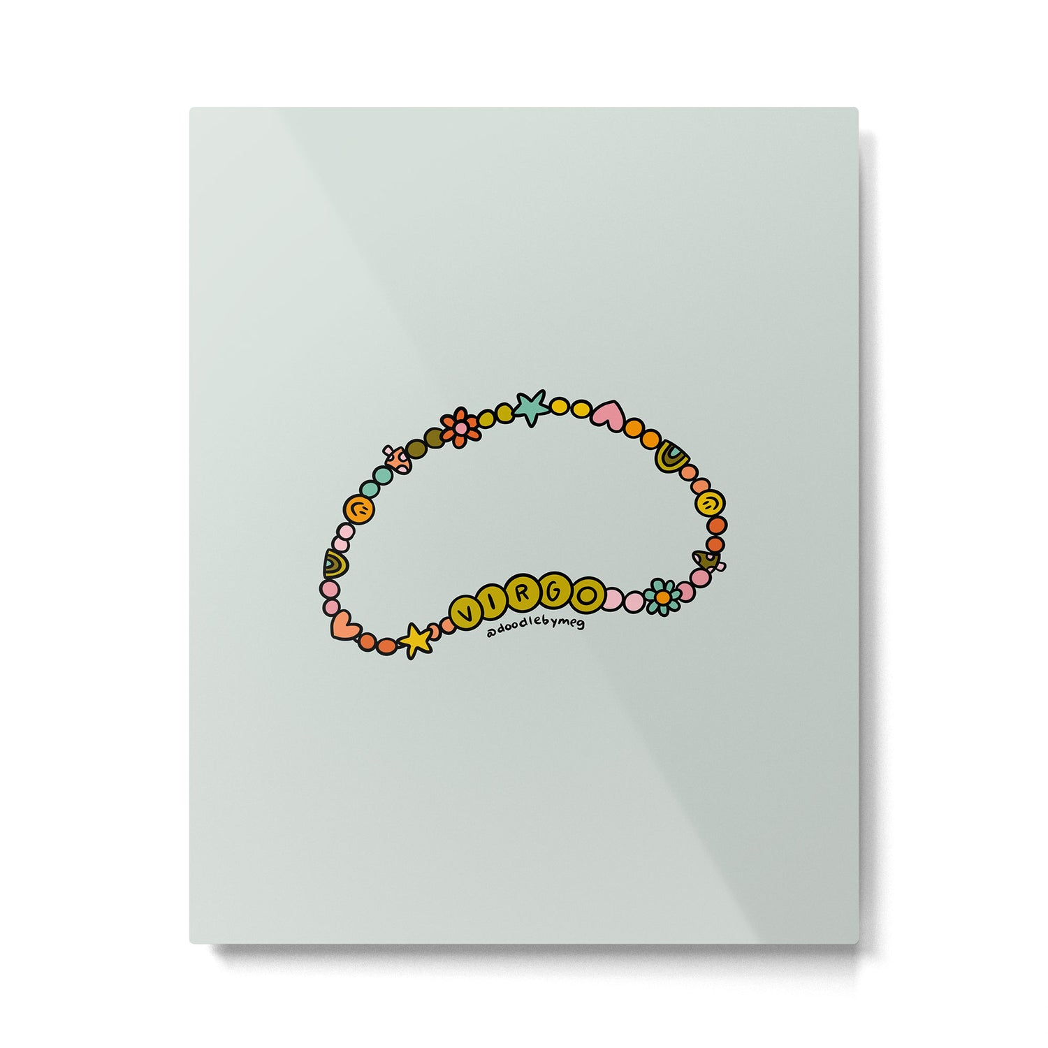 Virgo Friendship Bracelet Metal Print Gallery Image 6