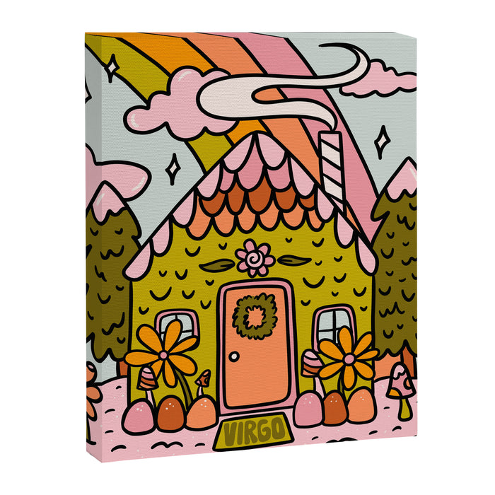 Virgo Gingerbread House Canvas Print Gallery Image 1