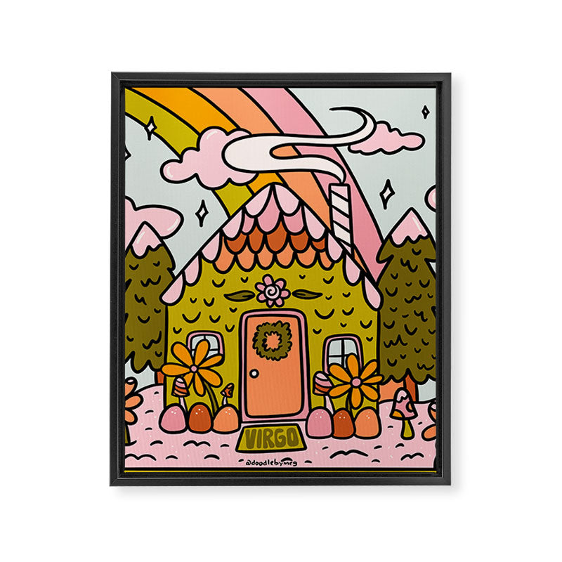 Virgo Gingerbread House Framed Canvas Print Gallery Image 8