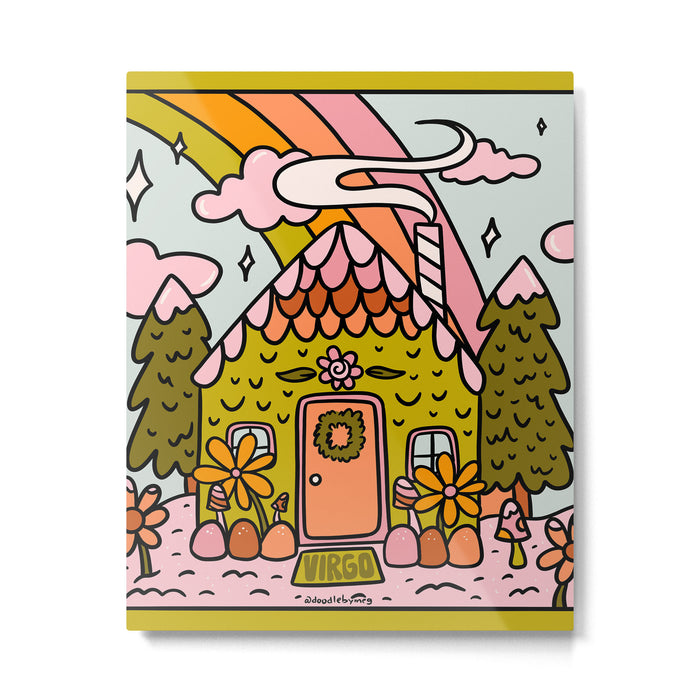 Virgo Gingerbread House Metal Print Gallery Image 1