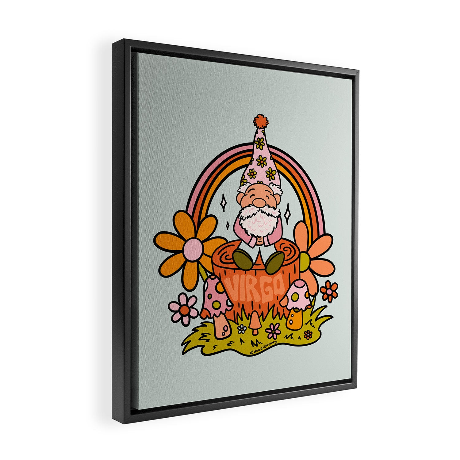 Virgo Gnome Framed Canvas Print Gallery Image 2