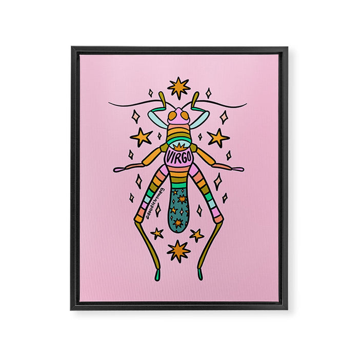Virgo Grasshopper Framed Canvas Print Gallery Image 1