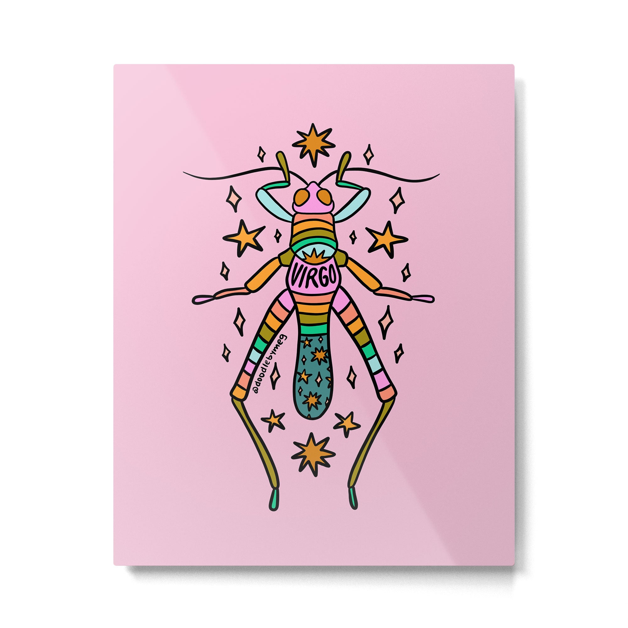 Virgo Grasshopper Metal Print Gallery Image 6