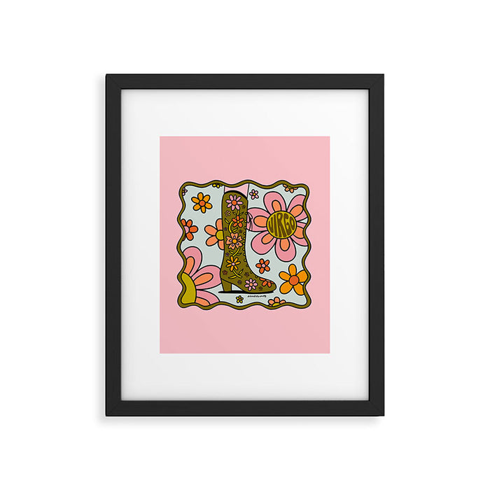 Virgo Groovy Boot Framed Art Print Gallery Image 1