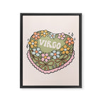 Virgo Heart Cake Framed Canvas Print Gallery Image 8