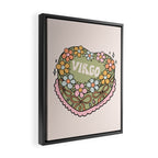 Virgo Heart Cake Framed Canvas Print Gallery Image 2