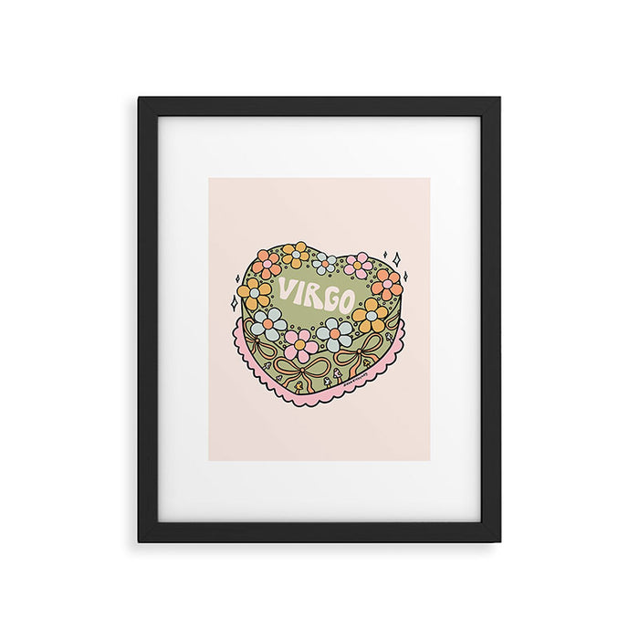 Virgo Heart Cake Framed Art Print Gallery Image 1