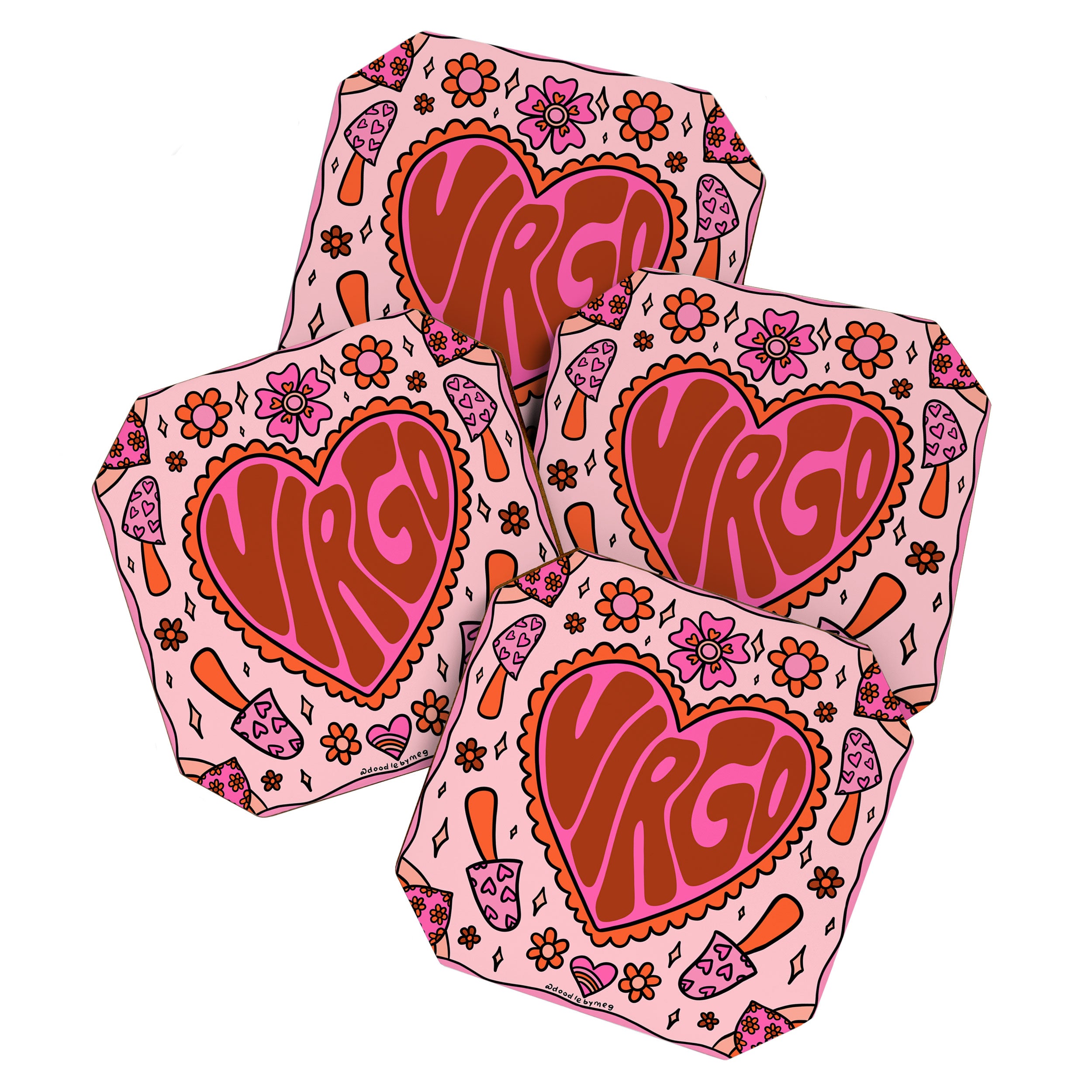 Virgo Heart Coaster Gallery Image 1