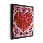 Virgo Heart Framed Canvas Print Gallery Image 2