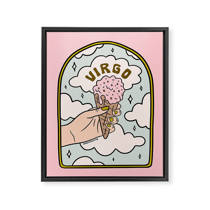 Virgo Ice Cream Framed Canvas Print Gallery Image 1