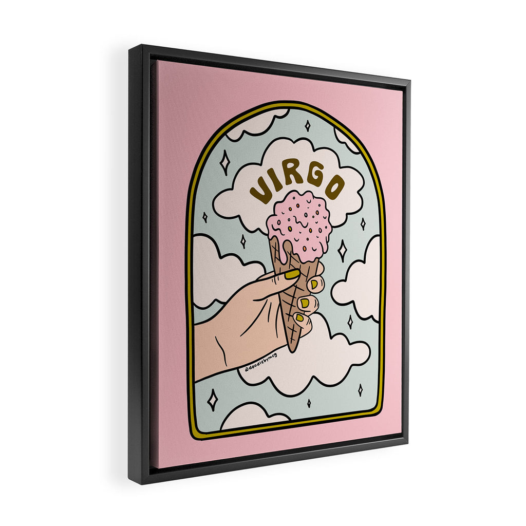 Virgo Ice Cream Framed Canvas Print Gallery Image 2