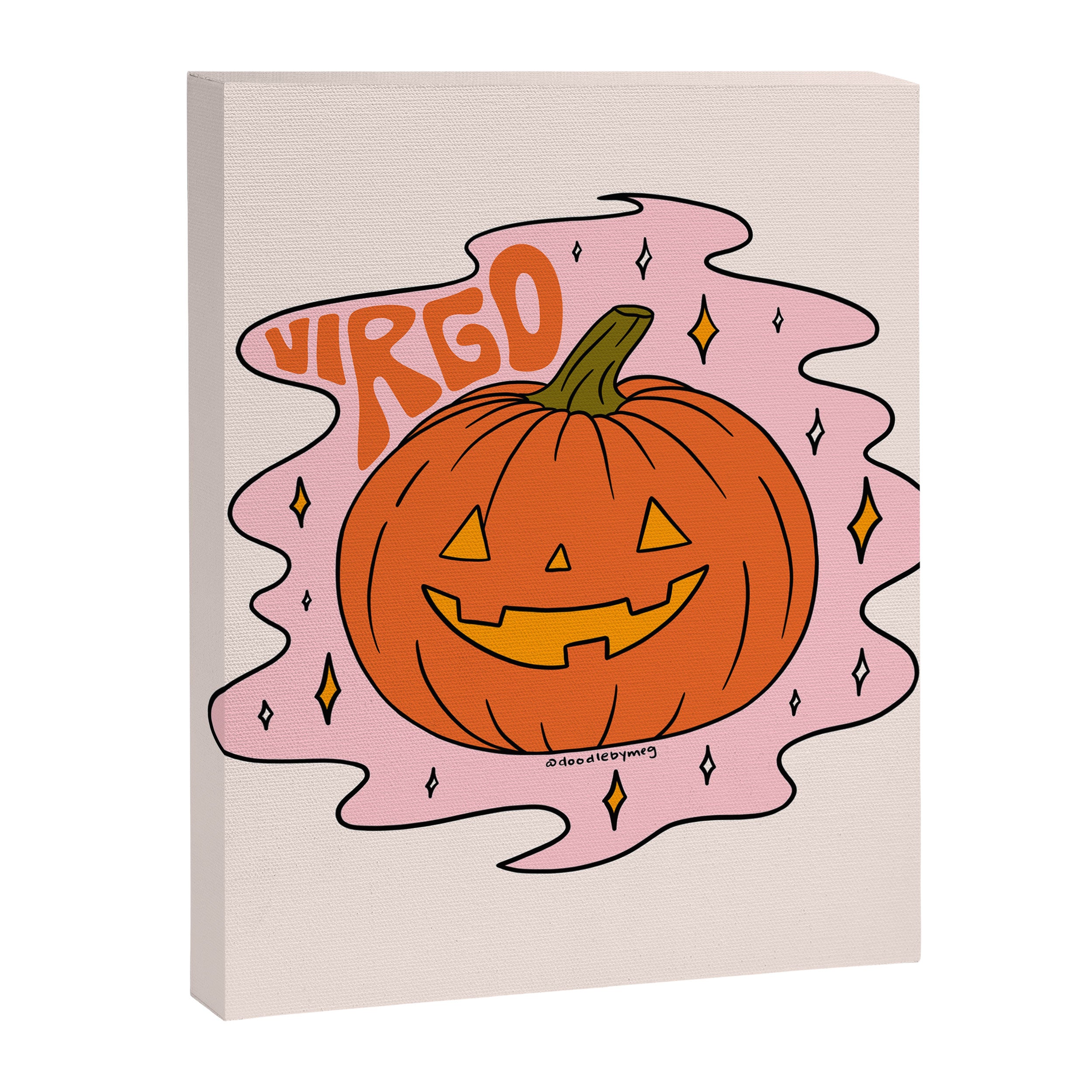 Virgo Jack O Lantern Canvas Print Gallery Image 8